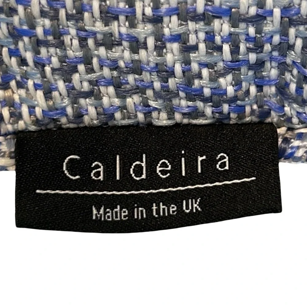 Caldeira Textured Weave Throw Pillow 19 Inch Square Accent Cushion Made in UK